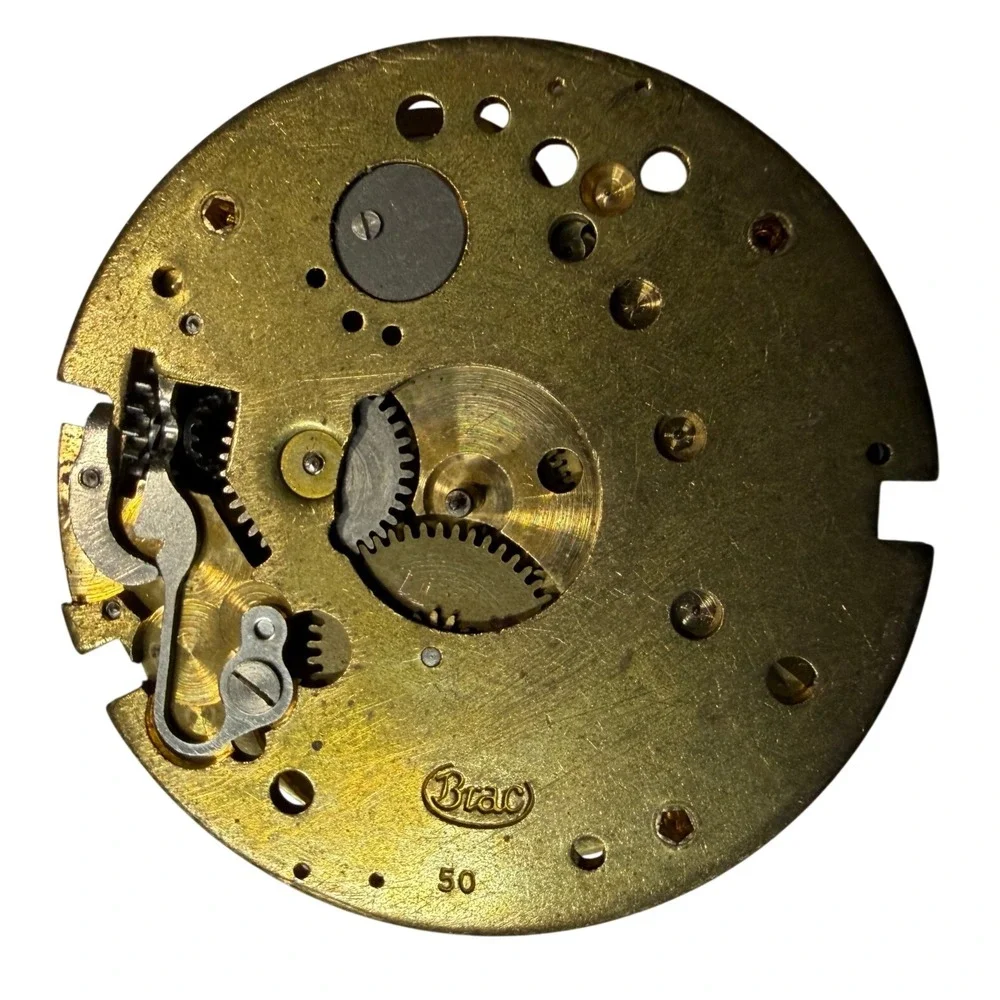 Brac 50 Swiss Basis Watch Co 1 Jewel Unadjusted Mechanical Watch Movement Parts